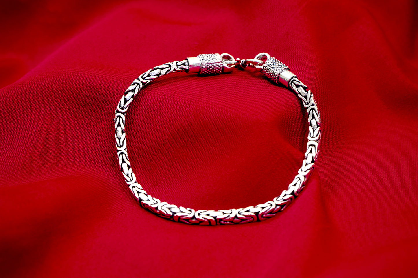 Silver Bali Link Bracelet-925 Sterling Silver-ERAYA Jewellery