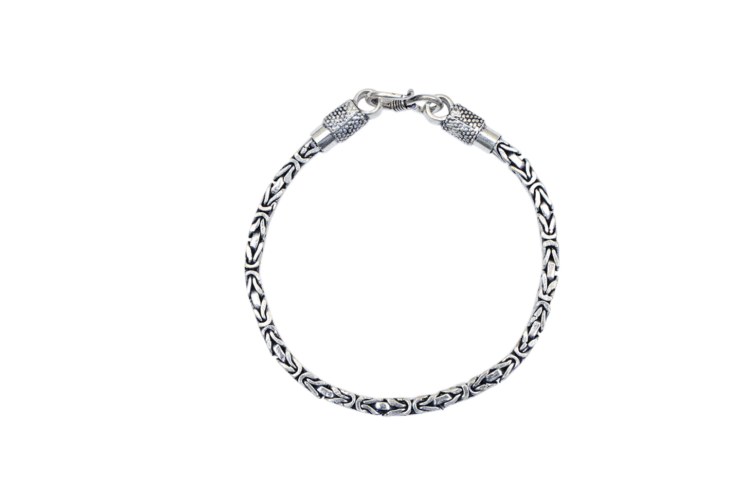 Silver Bali Link Bracelet-925 Sterling Silver-ERAYA Jewellery