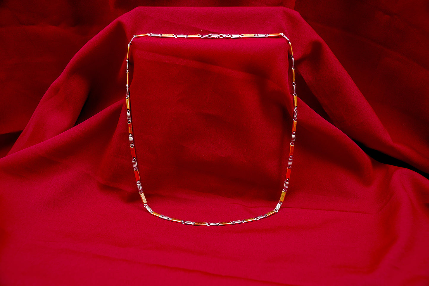 Two-Tone Rectangular Link Chain-925 Sterling Silver-ERAYA Jewellery