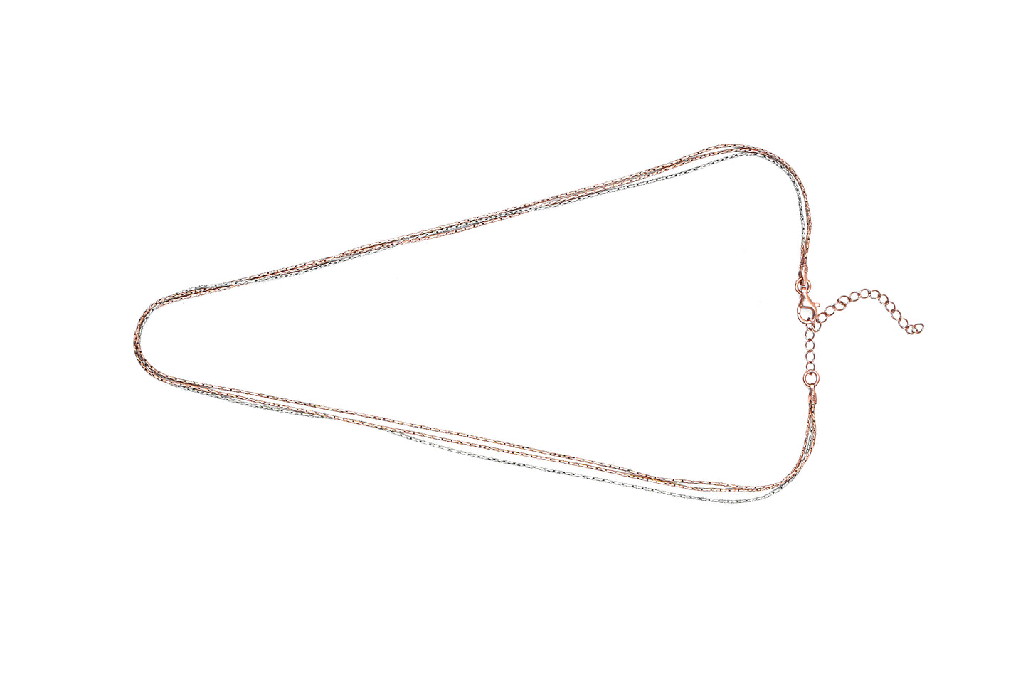 Multi-Strand Two-Tone Chian-925 Sterling Silver-ERAYA Jewellery