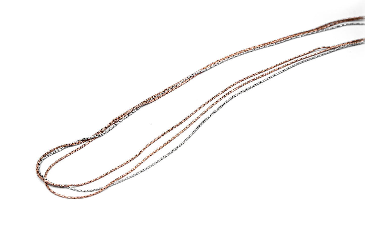 Multi-Strand Two-Tone Chian-925 Sterling Silver-ERAYA Jewellery