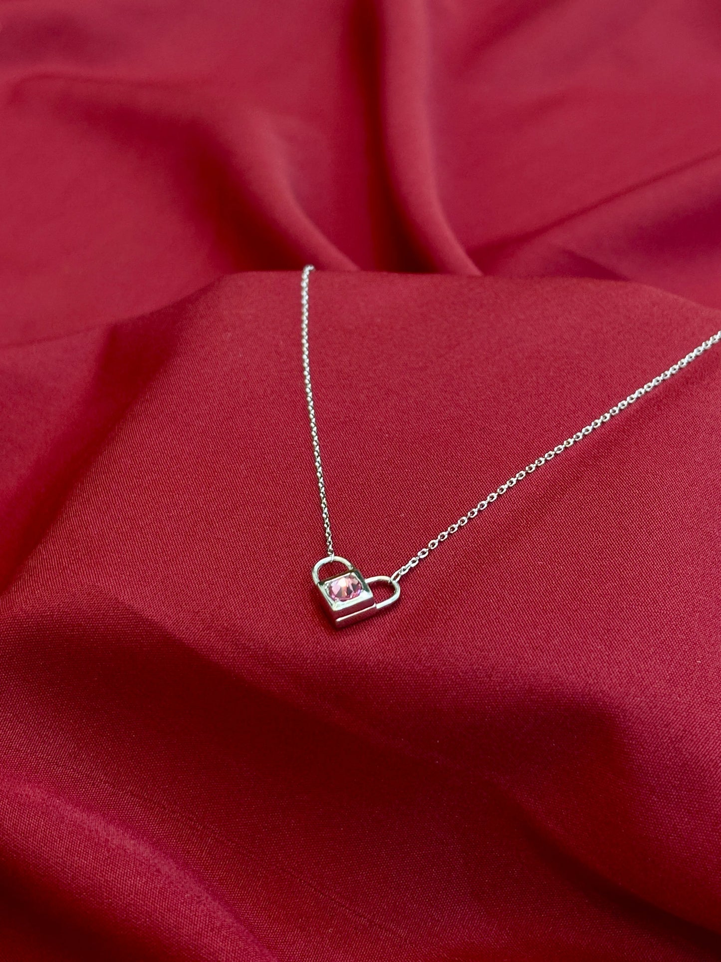 Heart Lock Silver Pendant - Eraya Jewellery