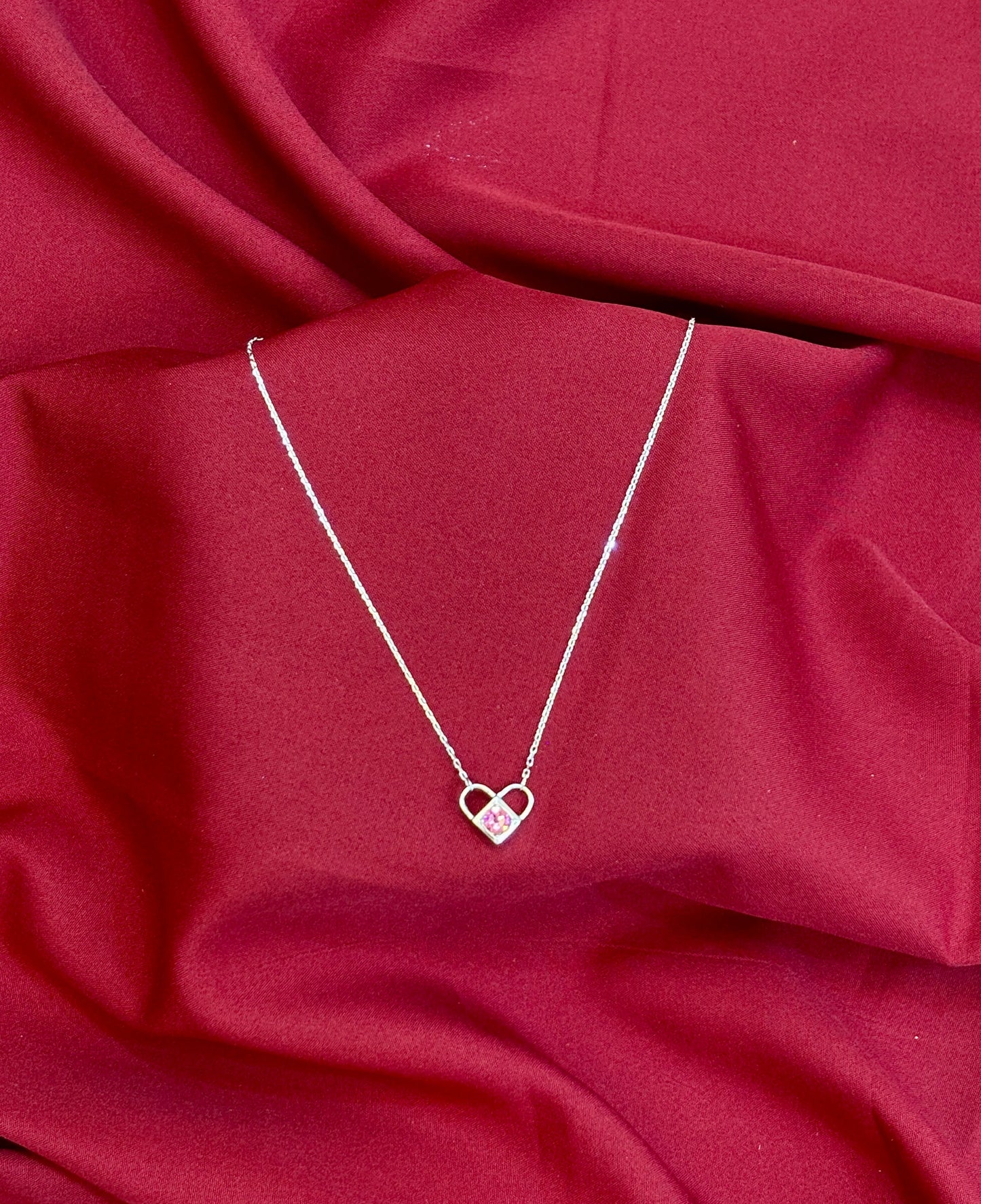 Heart Lock Silver Pendant - Eraya Jewellery