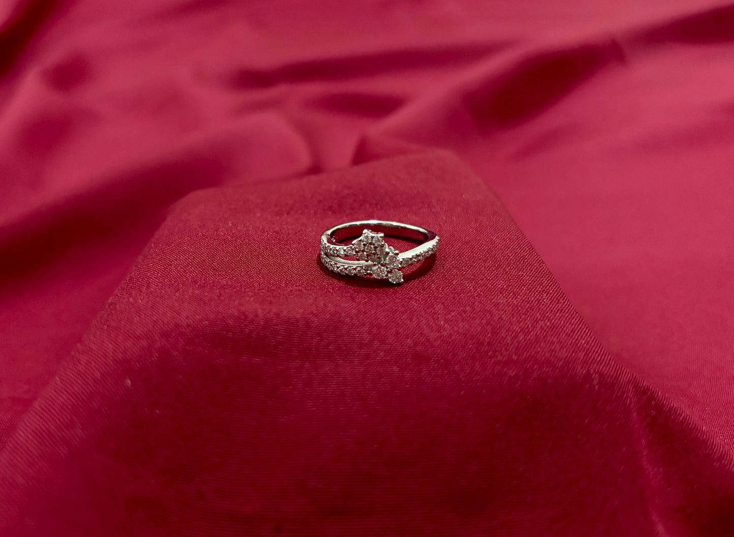 Layered Crystal Ring - Eraya Jewellery