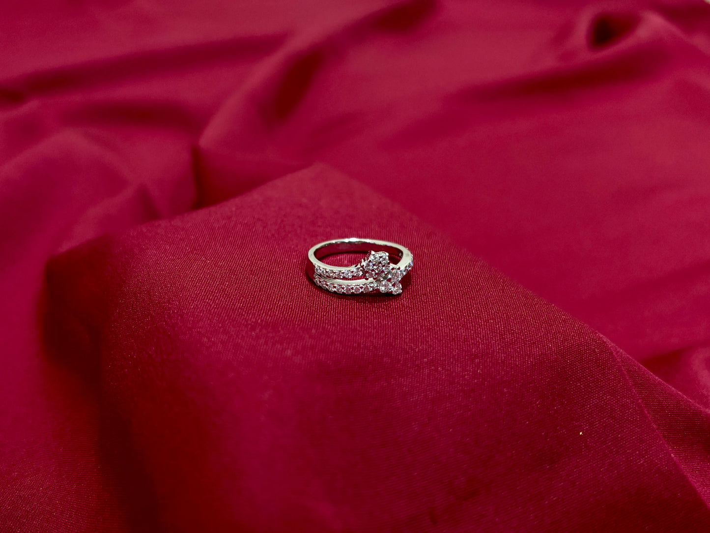 Layered Crystal Ring - Eraya Jewellery