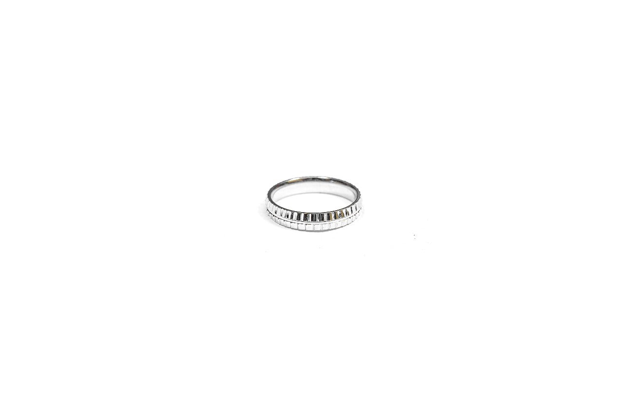 Ribbed Silver Ring-925 Sterling Silver-ERAYA Jewellery