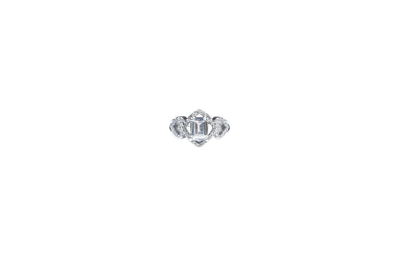 Vintage Heart Solitaire Ring-925 Sterling Silver-ERAYA Jewellery