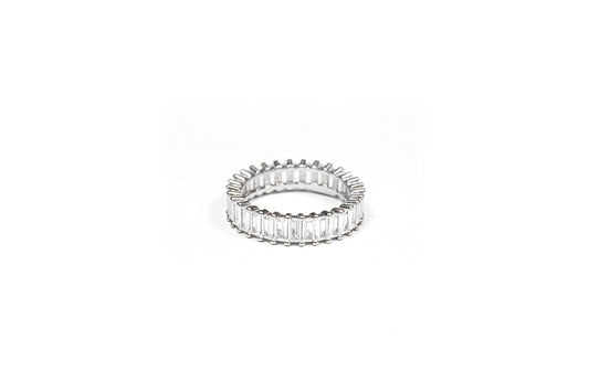 Silver Baguette Ring-925 Sterling Silver-ERAYA Jewellery