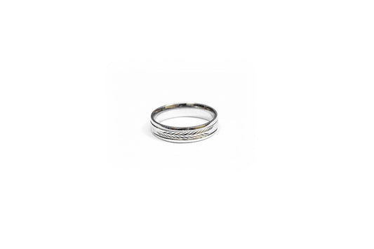 Chevron Pattern Silver Ring-925 Sterling Silver-ERAYA Jewellery