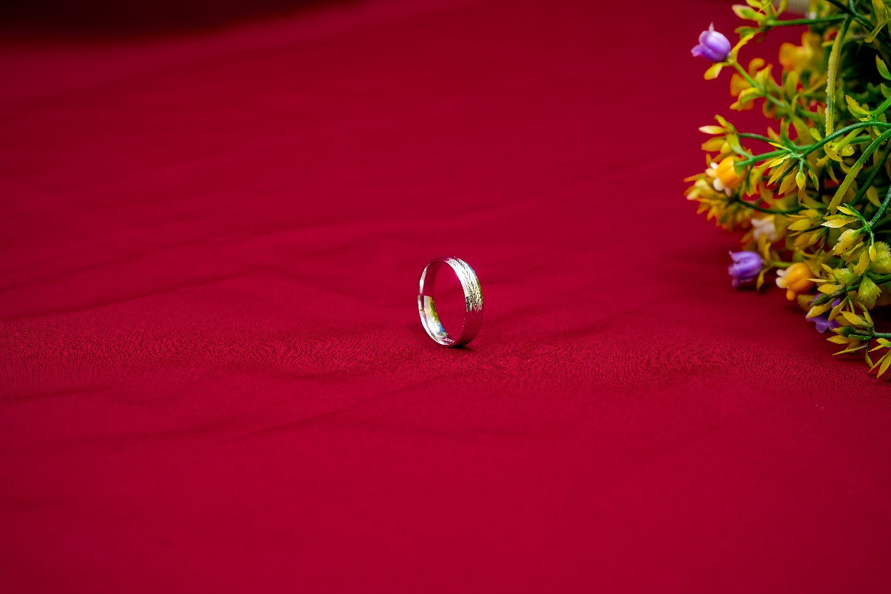 Chevron Pattern Silver Ring-925 Sterling Silver-ERAYA Jewellery