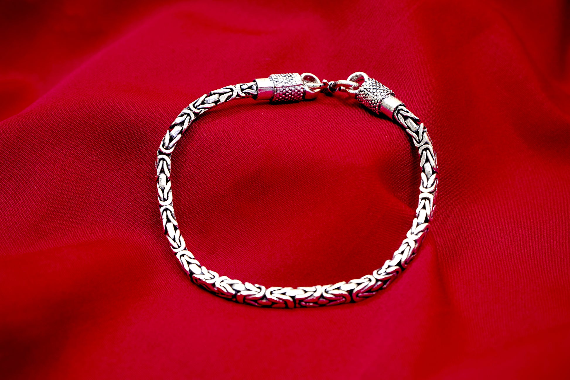Silver Bali Link Bracelet-925 Sterling Silver-ERAYA Jewellery