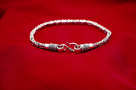 Silver Bali Link Bracelet-925 Sterling Silver-ERAYA Jewellery