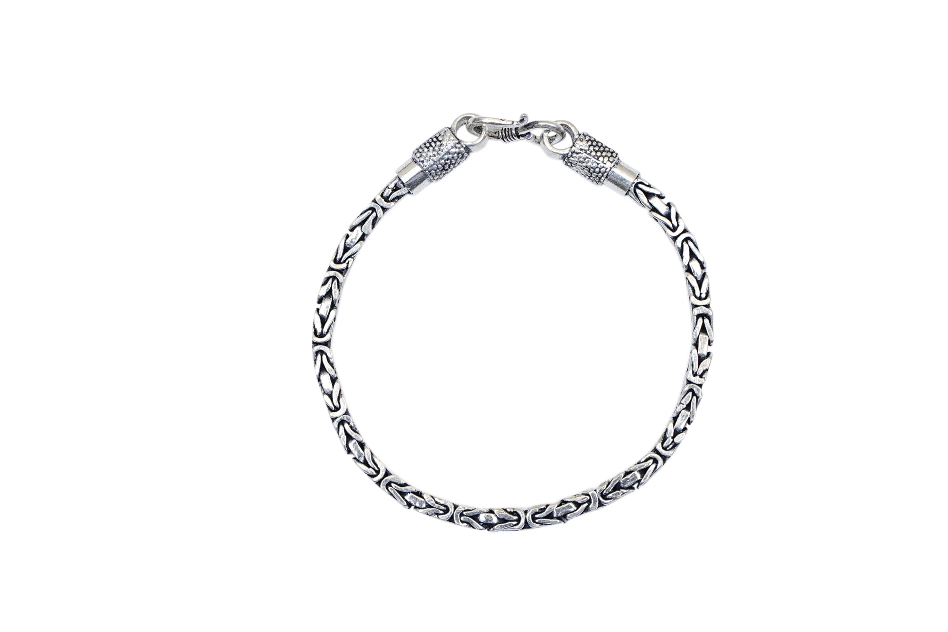 Silver Bali Link Bracelet-925 Sterling Silver-ERAYA Jewellery