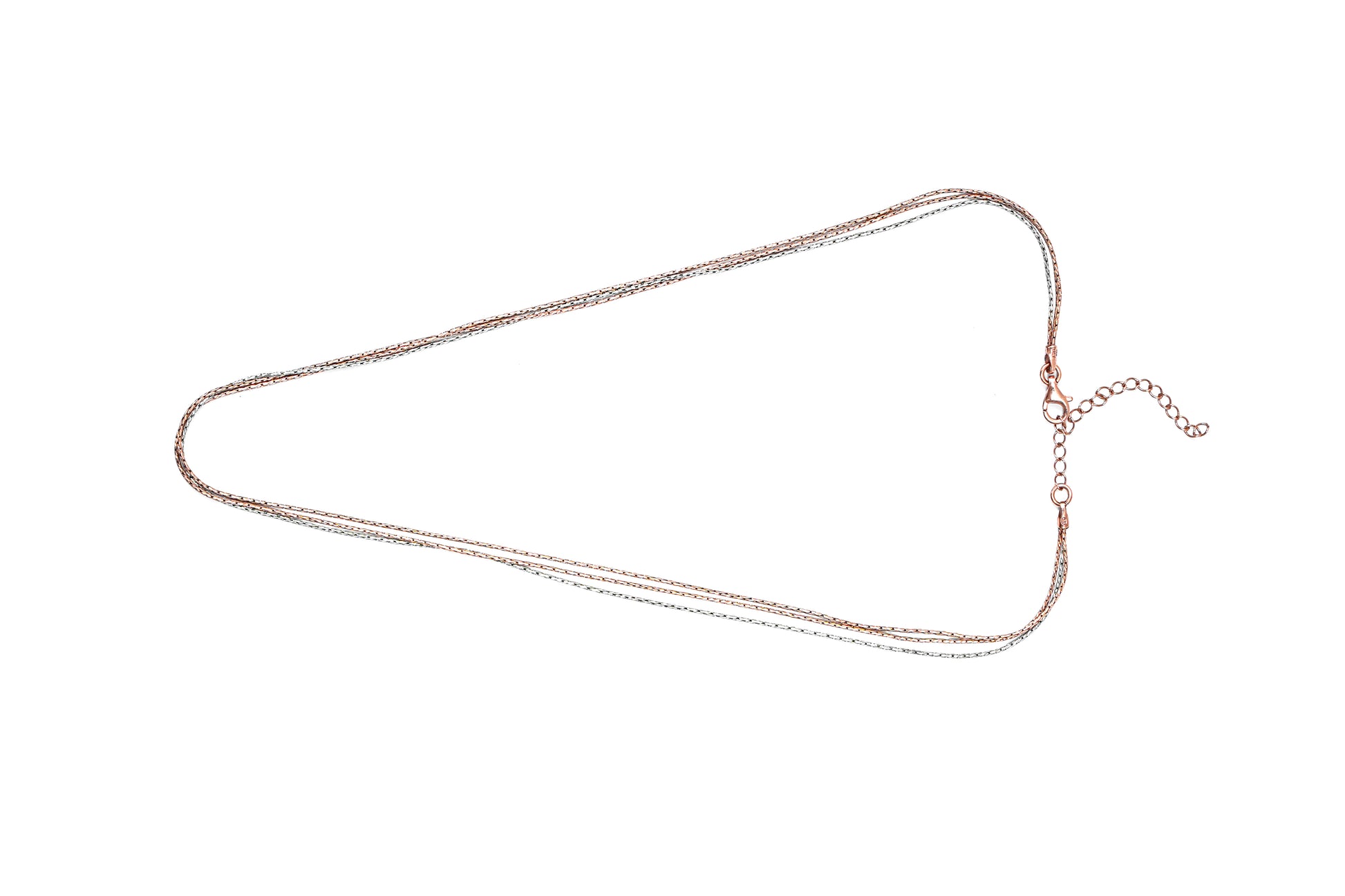 Multi-Strand Two-Tone Chian-925 Sterling Silver-ERAYA Jewellery