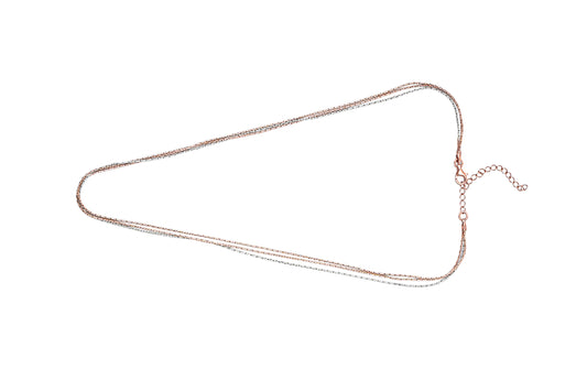 Multi-Strand Two-Tone Chian-925 Sterling Silver-ERAYA Jewellery