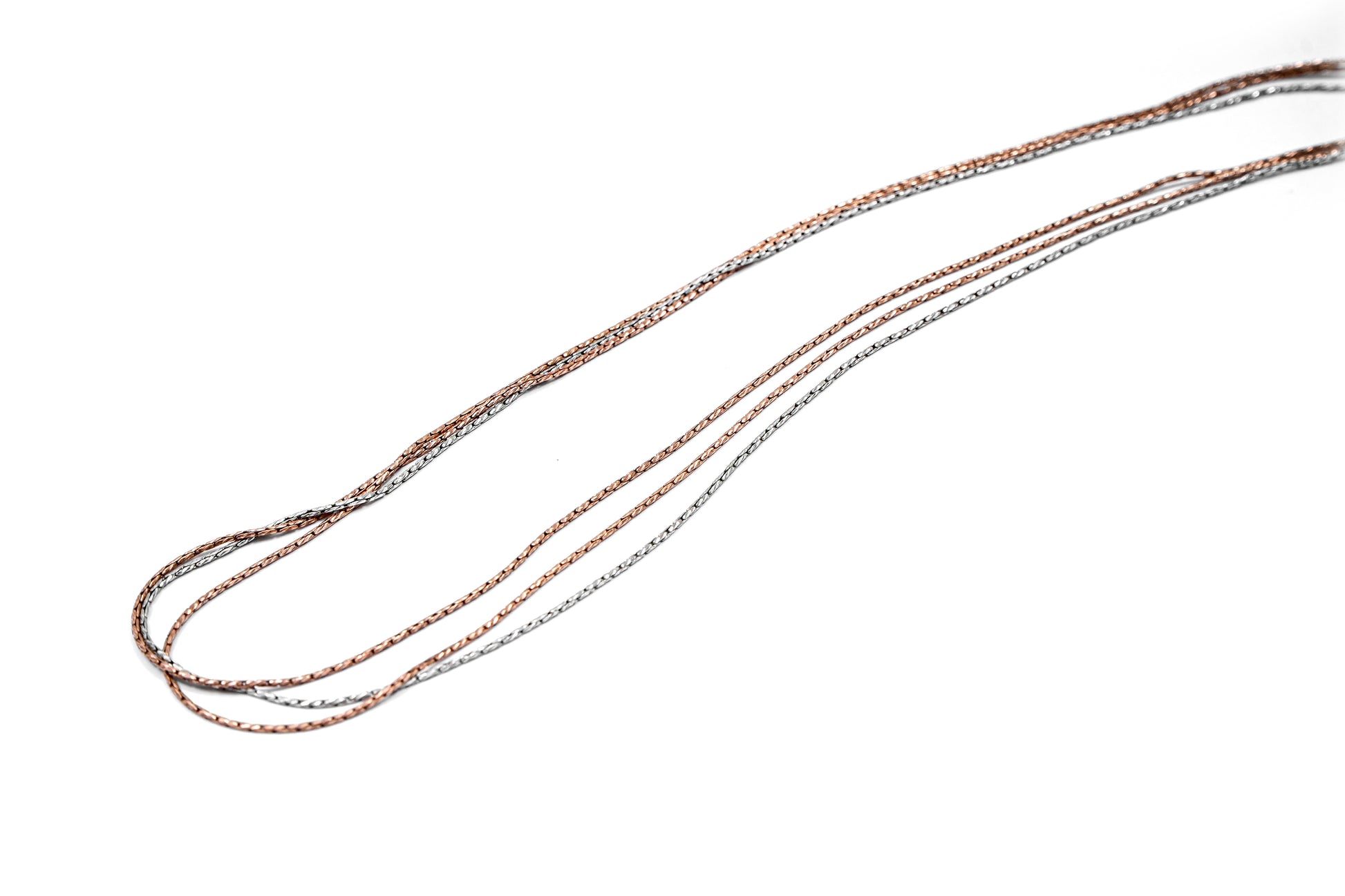 Multi-Strand Two-Tone Chian-925 Sterling Silver-ERAYA Jewellery