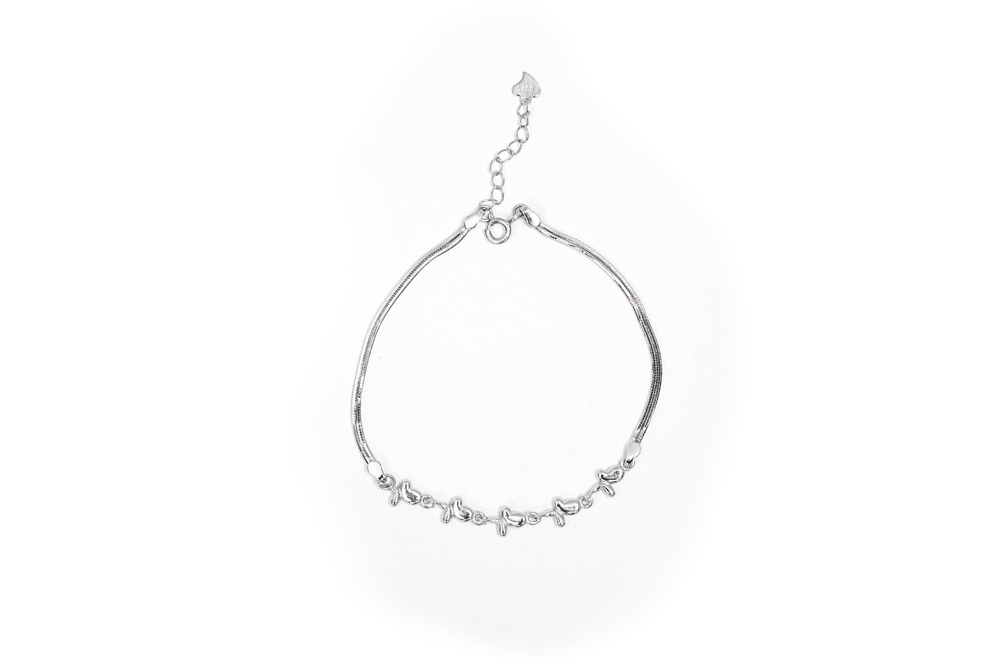 Dolphin Charm Link Bracelet-925 Sterling Silver-ERAYA Jewellery