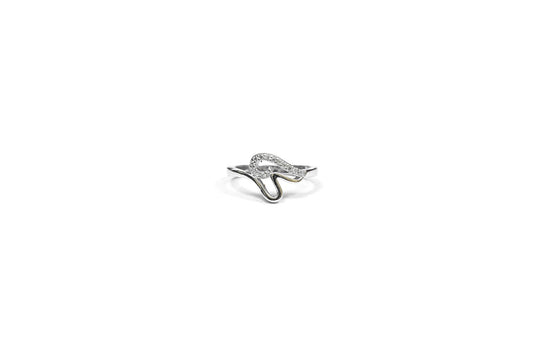Heart Crystal Silver Ring-925 Sterling Silver-ERAYA Jewellery