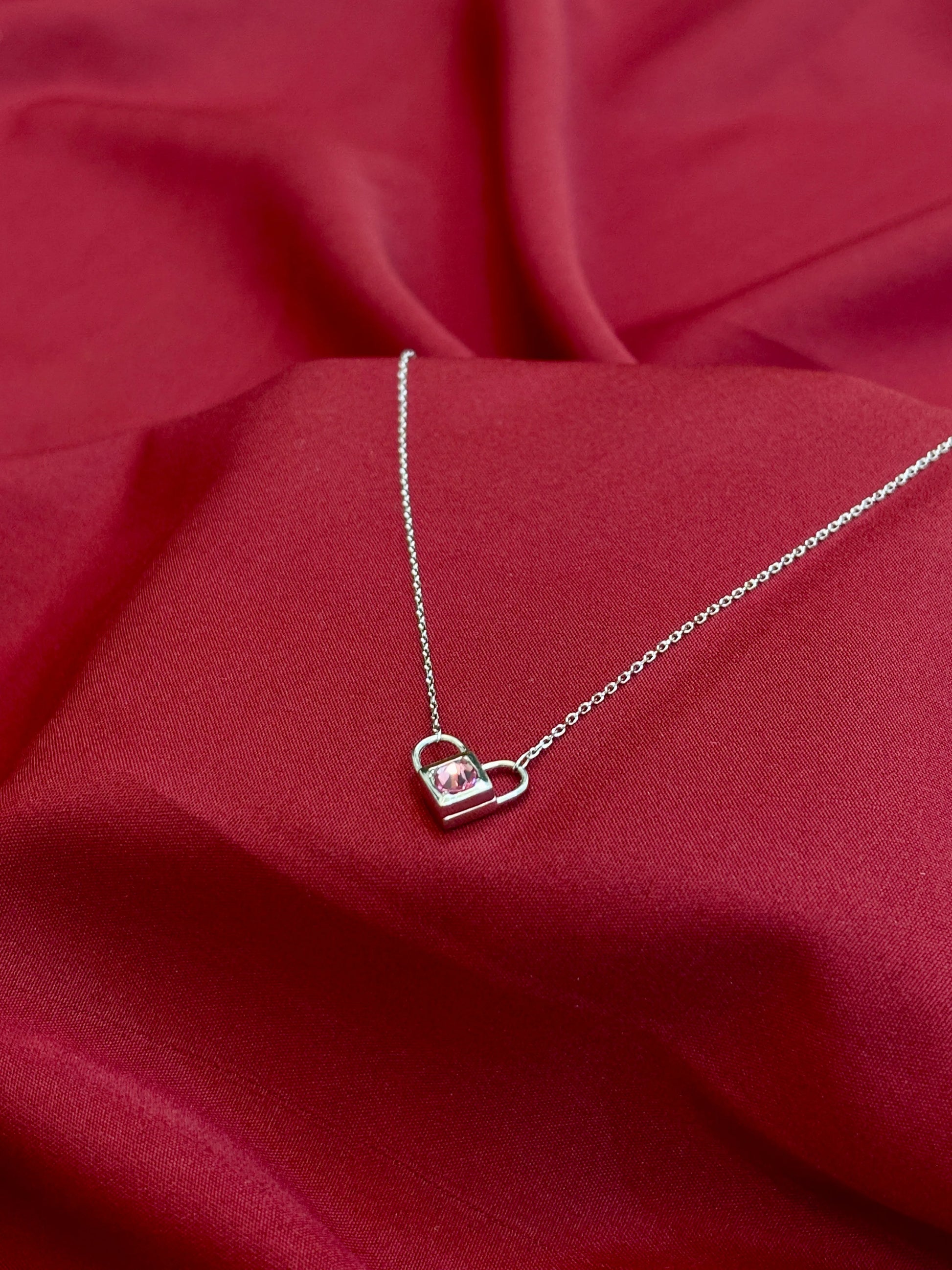 Heart Lock Silver Pendant - Eraya Jewellery