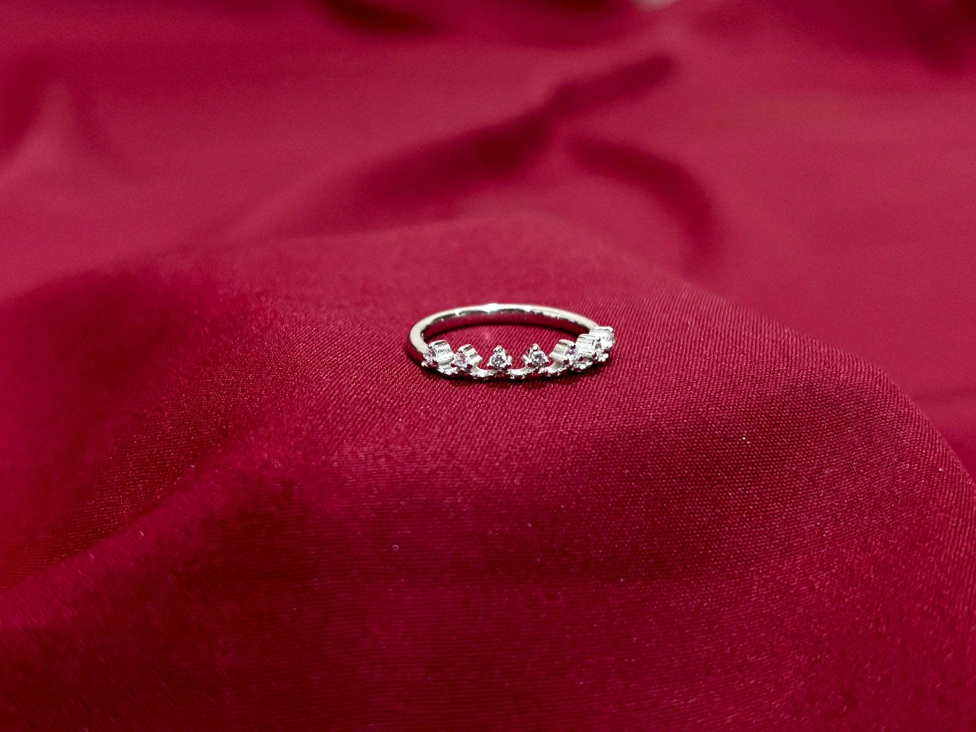 Crown Crystal Ring - Eraya Jewellery