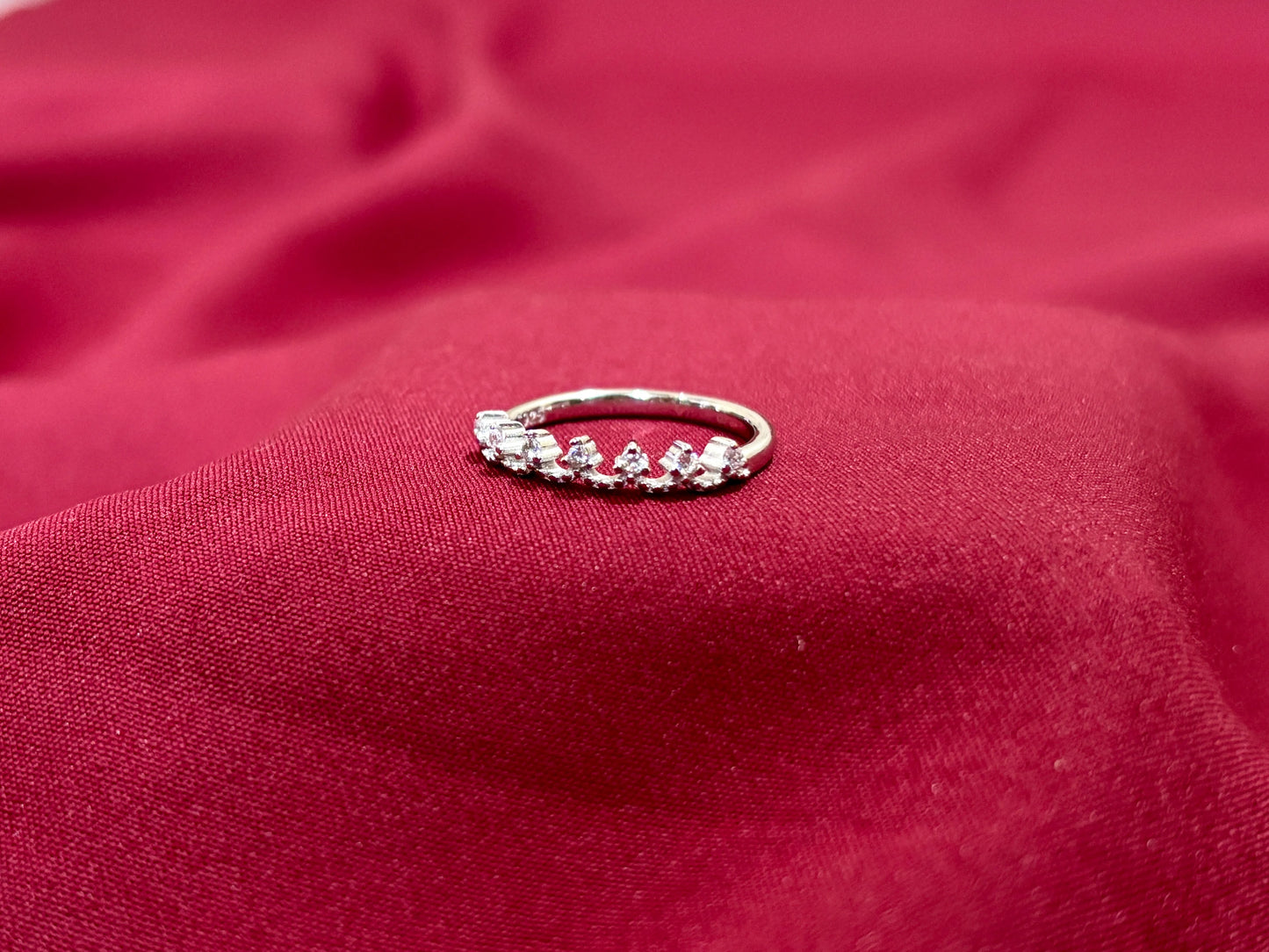 Crown Crystal Ring - Eraya Jewellery