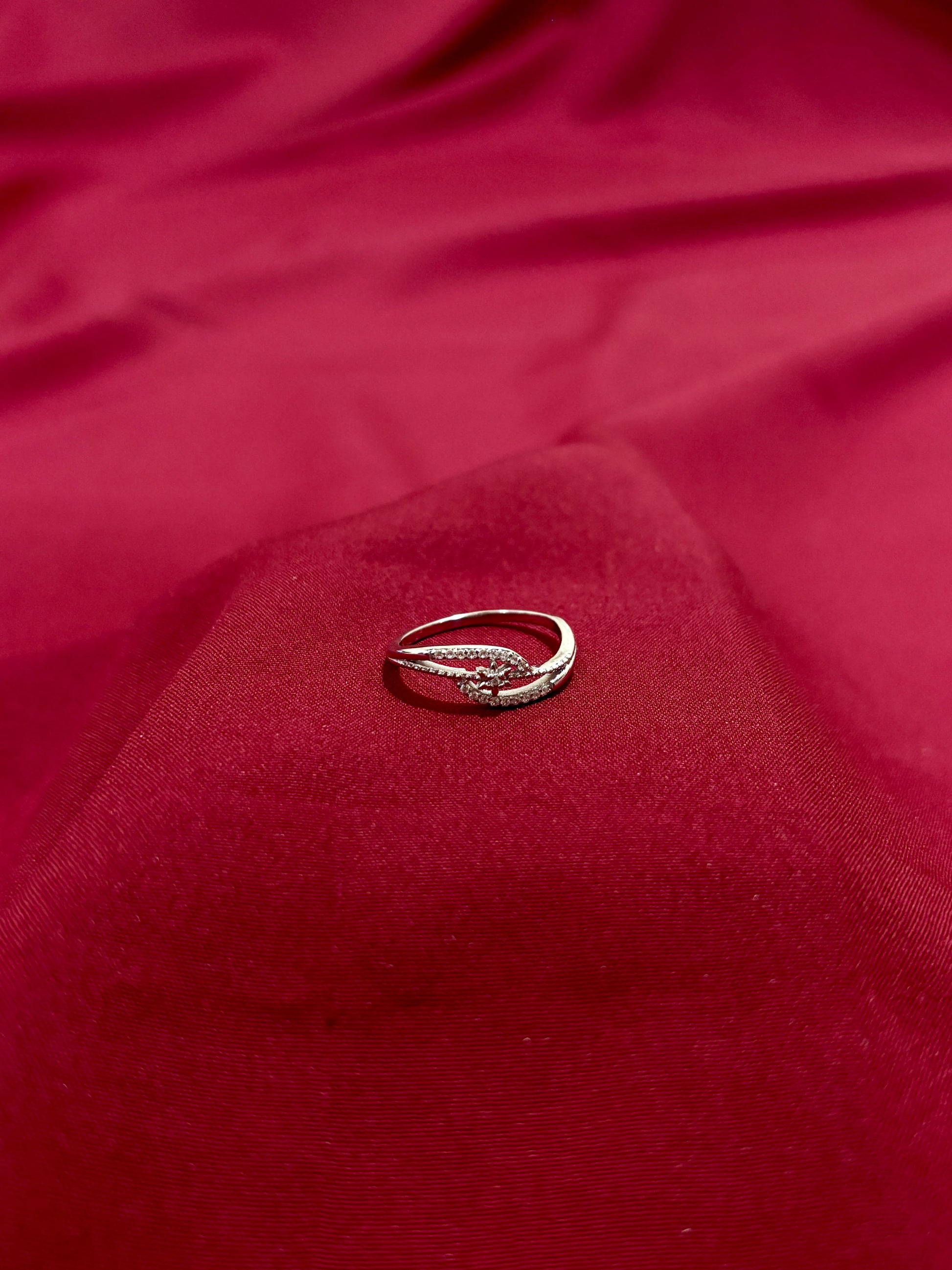 Intertwined Crystal Band Ring - Eraya Jewellery
