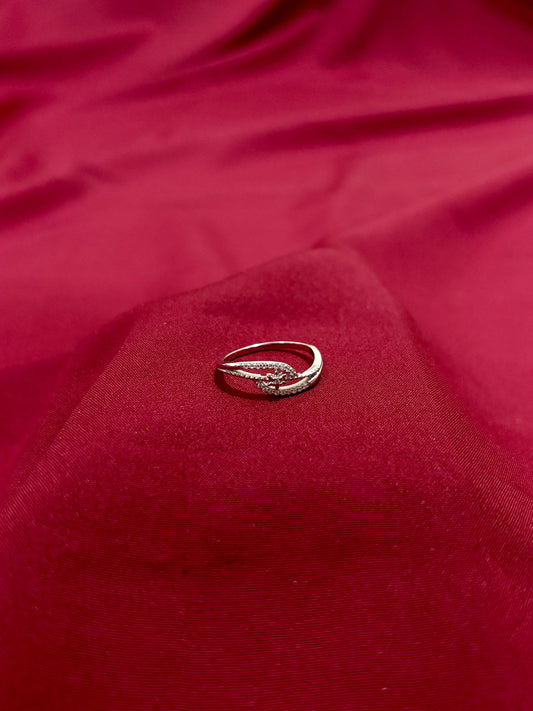 Intertwined Crystal Band Ring - Eraya Jewellery