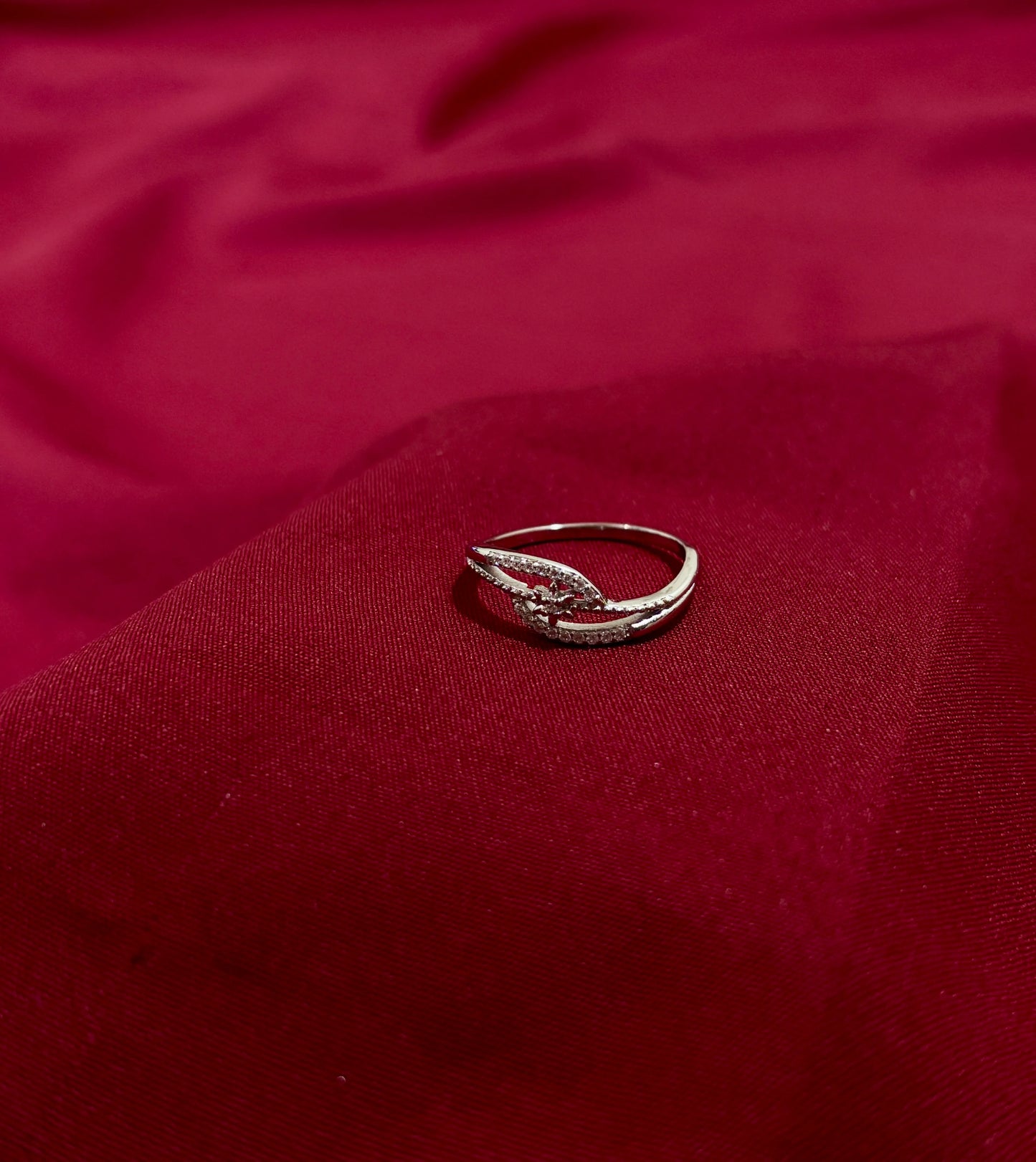 Intertwined Crystal Band Ring - Eraya Jewellery