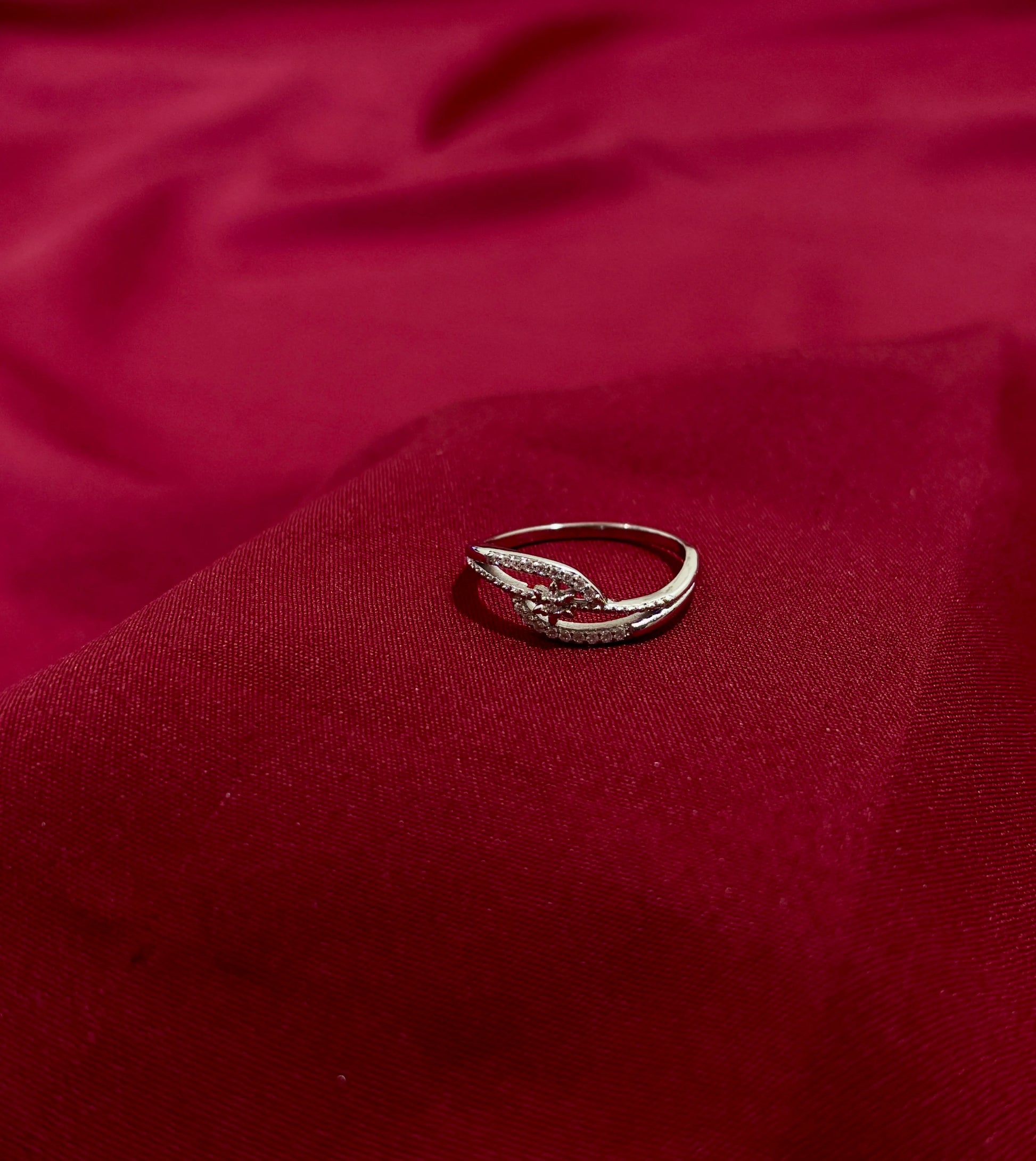 Intertwined Crystal Band Ring - Eraya Jewellery
