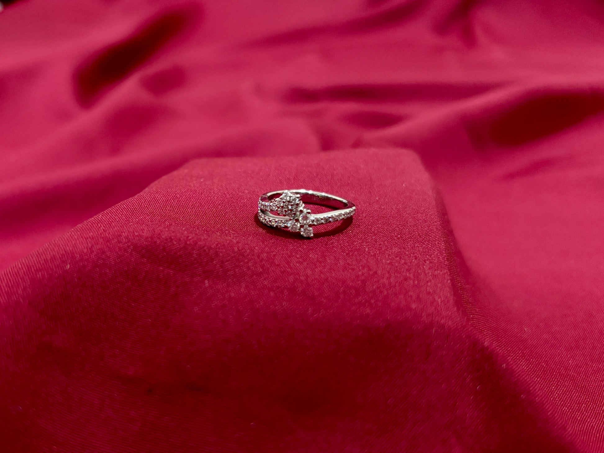 Layered Crystal Ring - Eraya Jewellery