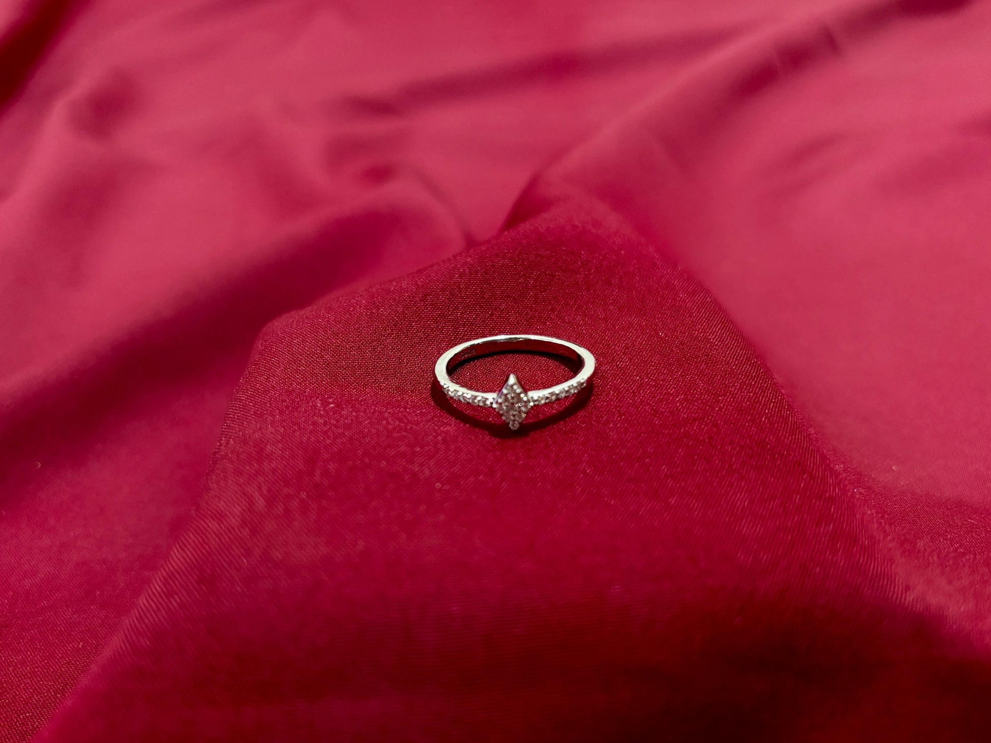 Diamond Shaped Solitaire Ring - Eraya Jewellery