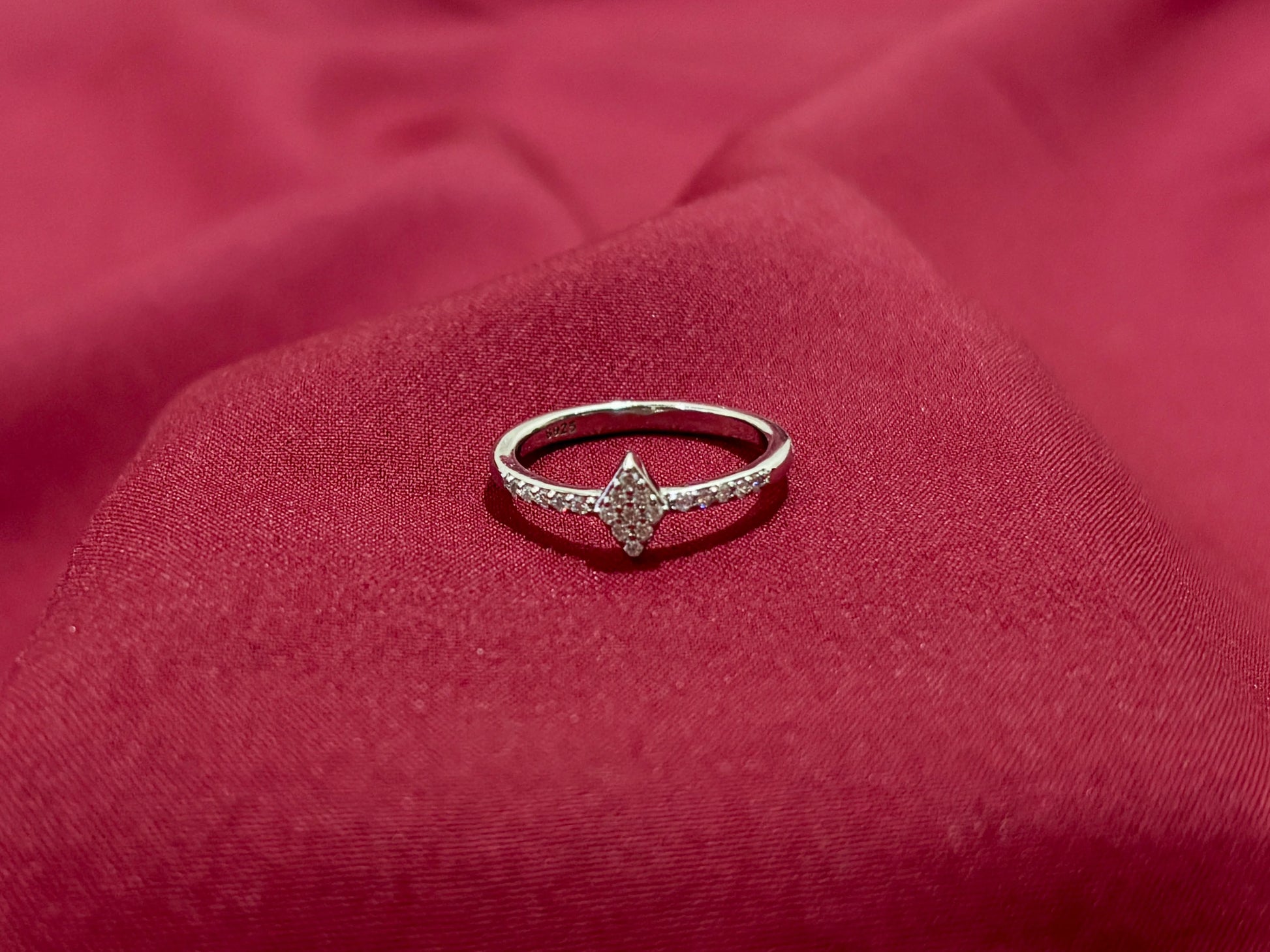 Diamond Shaped Solitaire Ring - Eraya Jewellery