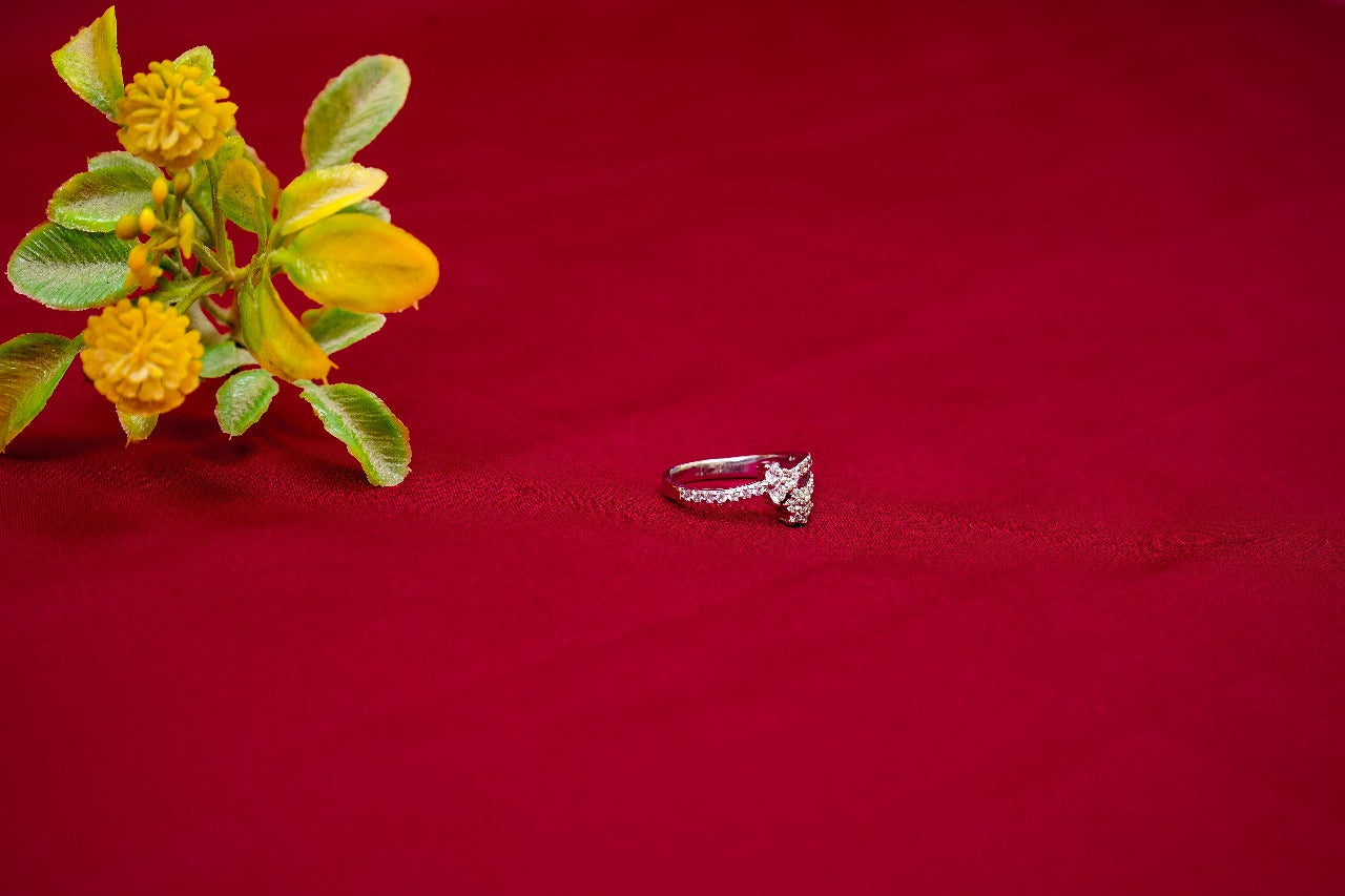 Layered Crystal Ring-925 Sterling Silver-ERAYA Jewellery