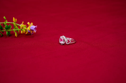 Vintage Heart Solitaire Ring-925 Sterling Silver-ERAYA Jewellery
