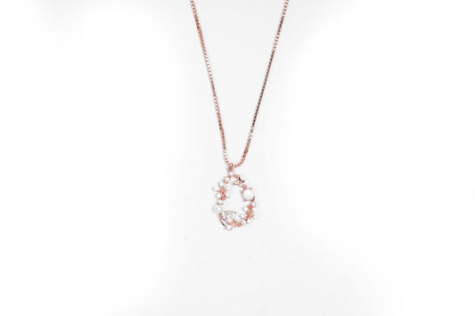 Floral Wreath Rose-Gold Pendant-925 Sterling Silver-ERAYA Jewellery