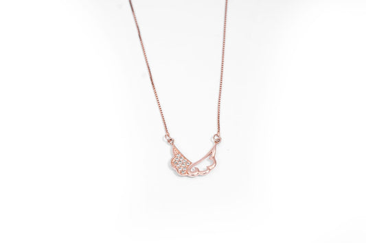 Angel Wing Rose-Gold Pendant-925 Sterling Silver-ERAYA Jewellery