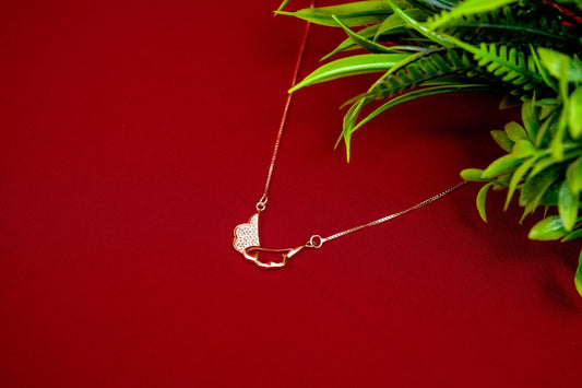 Angel Wing Rose-Gold Pendant-925 Sterling Silver-ERAYA Jewellery