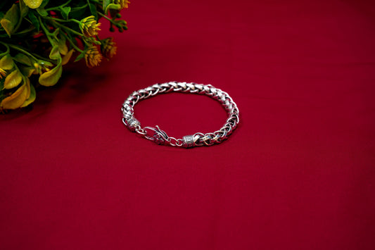 Silver Woven Link Bracelet