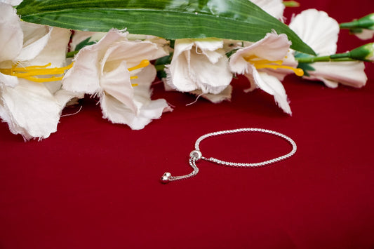 925 Sterling Silver Crystal Bracelet-925 Sterling Silver-ERAYA Jewellery
